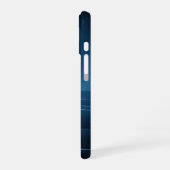 Coque iPhone 16 Vagues lunaires vintage (Côté gauche)