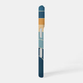 Coque iPhone 16 Vagues stylisées rétro (Côté droit)