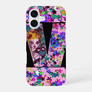 COQUE iPhone 16 VALENTINE VENETIAN MASQUERADE MONOGRAMME LETTRE V
