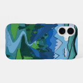 Coque iPhone 16 Vallée de Mountain River (Verso Horizontal)