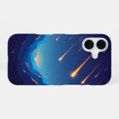 Coque iPhone 16 Vallée Rétro de la Chute des Étoiles (Verso Horizontal)