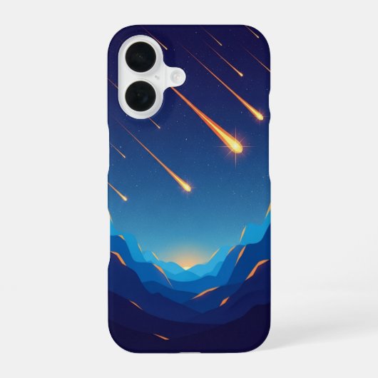 Coque iPhone 16 Vallée Rétro de la Chute des Étoiles (Verso)