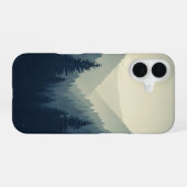 Coque iPhone 16 Vallée Rétro de Pins (Verso Horizontal)