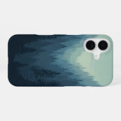 Coque iPhone 16 Vallée Rétro de Pins (Verso Horizontal)