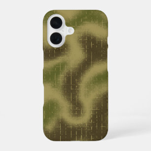 Coque iPhone 16 Vaporisateur Peint Tactical Camo Motif Vert