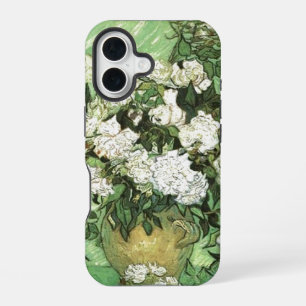 Coque iPhone 16 Vase avec Rose - Van Gogh Peinture Art