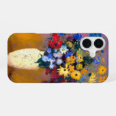 Coque iPhone 16 Vase blanc avec fleurs Odilon Redon (Verso Horizontal)