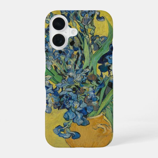 Coque iPhone 16 Vase Van Gogh avec Iris Classic Impressionnisme (Verso)