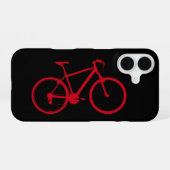 Coque iPhone 16 vélo rouge, cyclisme (Verso Horizontal)