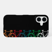 Coque iPhone 16 Vélos de différentes couleurs (Verso Horizontal)