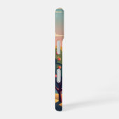 Coque iPhone 16 Verger au Coucher de Soleil Rétro (Côté droit)
