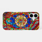 Coque iPhone 16 Verre Abstrait Vibrant (Verso Horizontal)