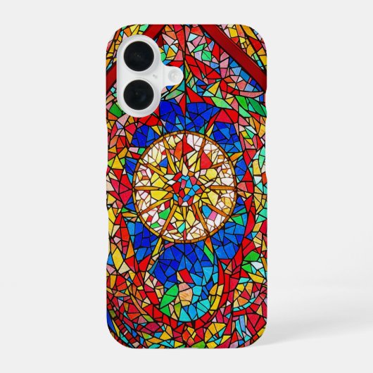 Coque iPhone 16 Verre Abstrait Vibrant (Verso)