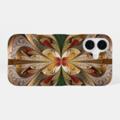 Coque iPhone 16 Verre Cathédrale Abstrait "Brillez et Levez-Vous" (Verso Horizontal)