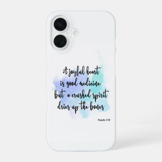 Coque iPhone 16 Verset de la Bible moderne (Verso)