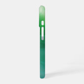 Coque iPhone 16 Vert et bleu dégradé Abstrait (Côté gauche)