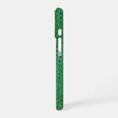 Coque iPhone 16 Vert Paillettes Scintillement (Côté gauche)
