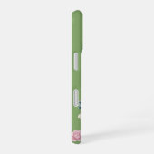 Coque iPhone 16 Vert sauge floral (Côté droit)