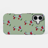 Coque iPhone 16 Vibes d'été Cerise (Verso Horizontal)