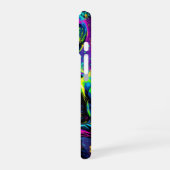 Coque iPhone 16 Vibes spatiales Alien Neon (Côté gauche)