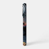 Coque iPhone 16 Vibrations Tropicales Psychédéliques (Côté gauche)