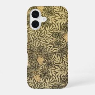 Coque iPhone 16 Vigne par William Morris, motifs textiles vintage