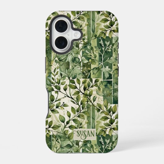 Coque iPhone 16 Vignes vertes sauvages (Verso)