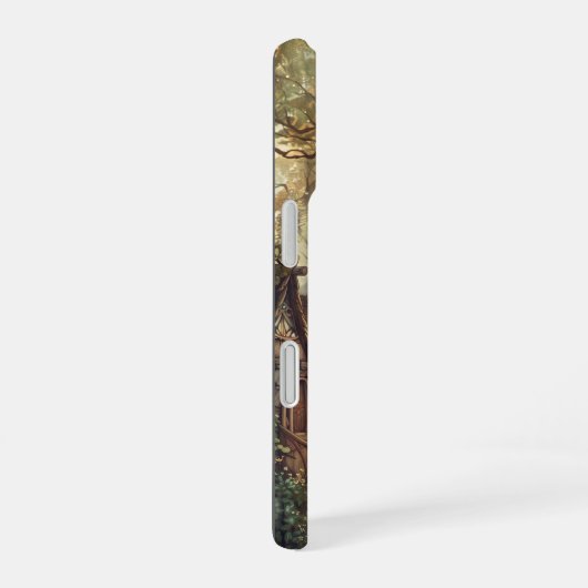 Coque iPhone 16 Village forestier enchanté (Côté droit)