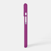 Coque iPhone 16 Vin de prune Purple Printemps saison couleur solid (Côté gauche)