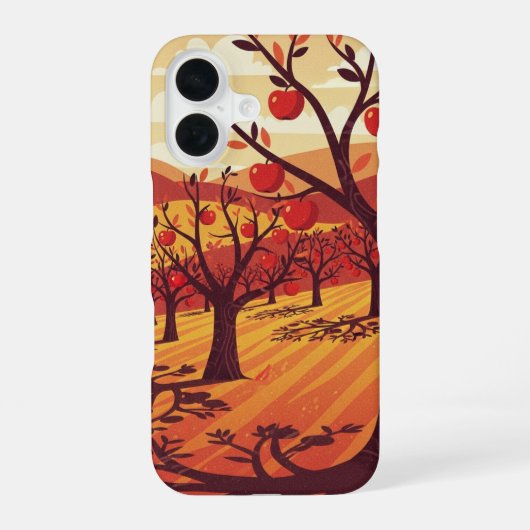 Coque iPhone 16 Vintage Apple Orchard (Verso)