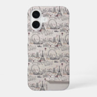Vintage Black & White Europe Images Coque-Mate iPh