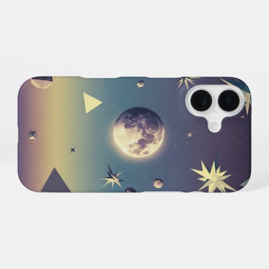 Coque iPhone 16 Vintage Celestial Body (Verso Horizontal)