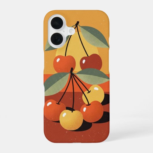 Coque iPhone 16 Vintage Cherry Still Life (Verso)