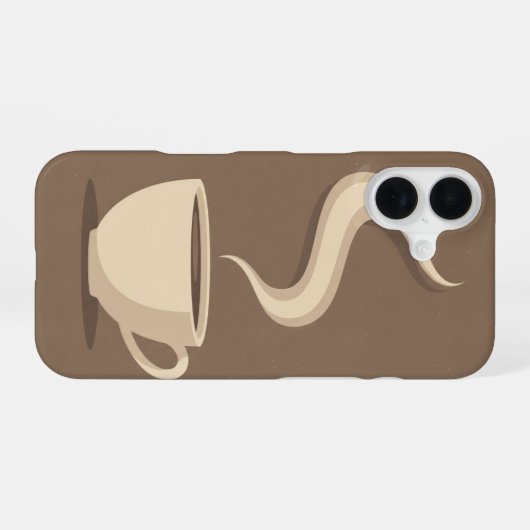 Coque iPhone 16 Vintage Coffee Cup (Verso Horizontal)