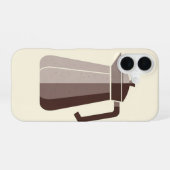 Coque iPhone 16 Vintage Coffee Pot (Verso Horizontal)