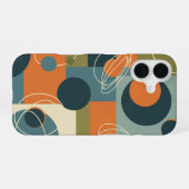 Coque iPhone 16 Vintage Cosmic Cartography Pattern (Verso Horizontal)