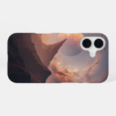 Coque iPhone 16 Vintage Cosmic Landscape (Verso Horizontal)