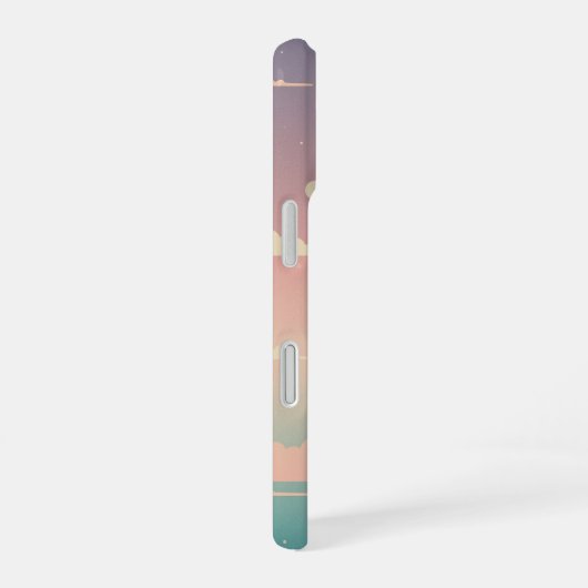 Coque iPhone 16 Vintage Cosmic Sky (Côté droit)