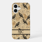 Coque iPhone 16 Vintage Dark Academia Raven (Verso)