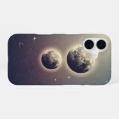 Coque iPhone 16 Vintage Double Moons (Verso Horizontal)