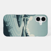 Coque iPhone 16 Vintage Gently Flowing River (Verso Horizontal)