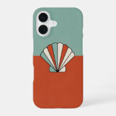 Coque iPhone 16 Vintage Geometric Seashell (Verso)