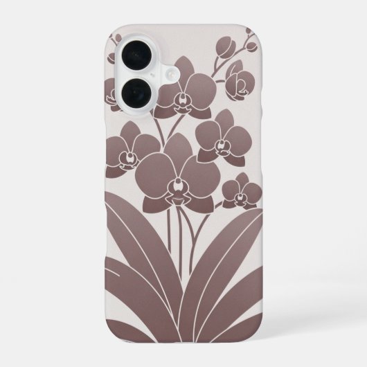 Coque iPhone 16 Vintage Grouped Orchids (Verso)