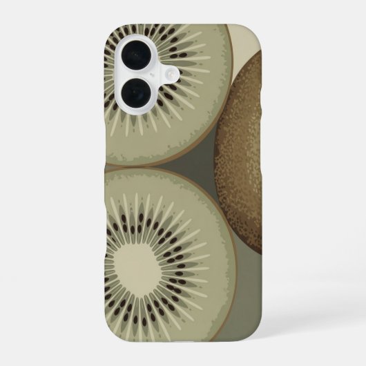 Coque iPhone 16 Vintage Kiwi Trio (Verso)