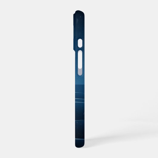 Coque iPhone 16 Vintage Lunar Waves (Côté gauche)