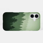 Coque iPhone 16 Vintage Misty Forest (Verso Horizontal)