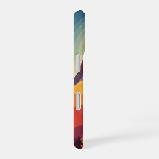 Coque iPhone 16 Vintage Mountain Arch (Côté droit)