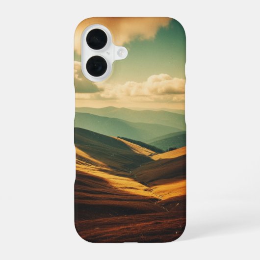 Coque iPhone 16 Vintage Mountain Valley (Verso)
