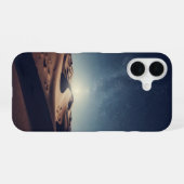 Coque iPhone 16 Vintage Night in the Desert (Verso Horizontal)