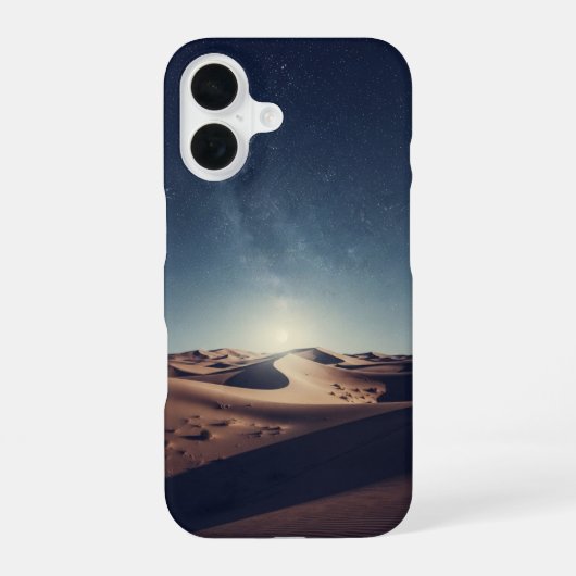 Coque iPhone 16 Vintage Night in the Desert (Verso)